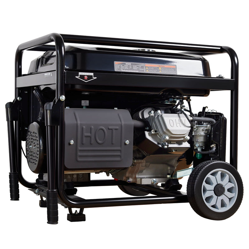 POWERHIVE Open Frame Gasoline Generator 7-7.5kW – Mod.9000E | Heavy-Duty Construction Power