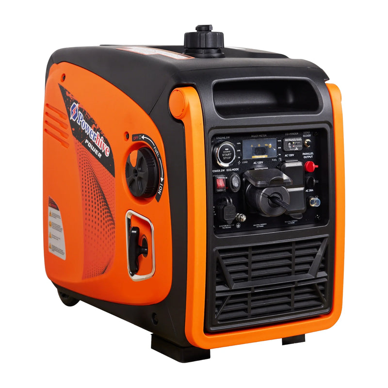 POWERHIVE Enclosed Gasoline Generator 3.8kW – Mod.4800IE | Silent & Portable Power