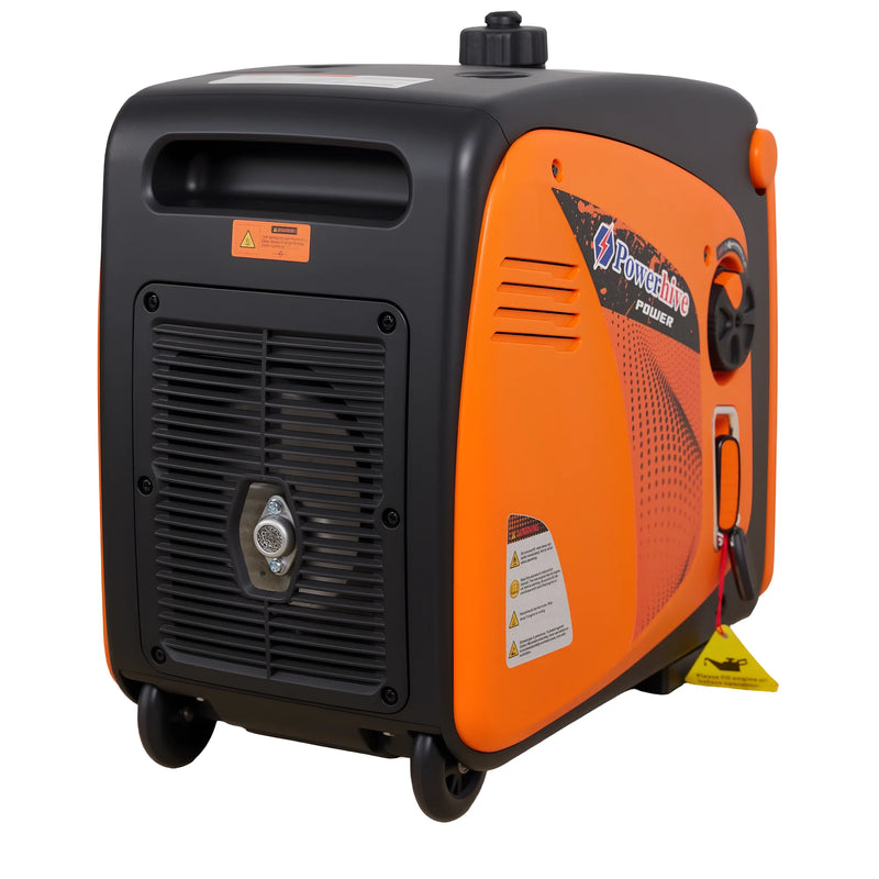 POWERHIVE Enclosed Gasoline Generator 3.8kW – Mod.4800IE | Silent & Portable Power