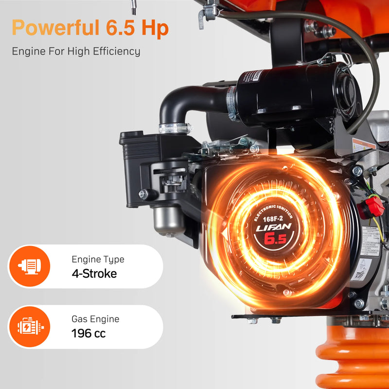 POWERHIVE Impact Hammer – Mod.SR80 | Enhanced Power & Large Base Plate 6.5HP