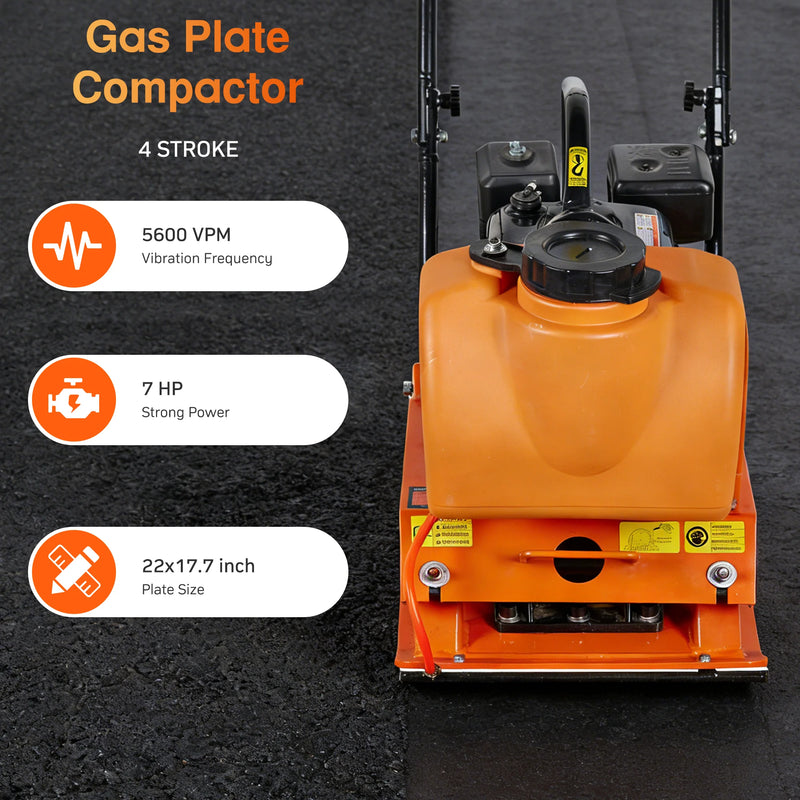 POWERHIVE Plate Compactor – Mod. SC-90 |  2922 lbf,22 x 17.7 inch Plate
