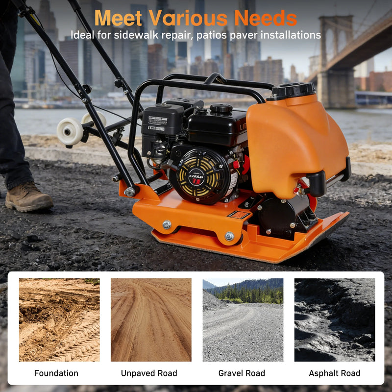 POWERHIVE Plate Compactor – Mod. SC-77W |  3035 lbf , 22 x 18.7 inch Plate