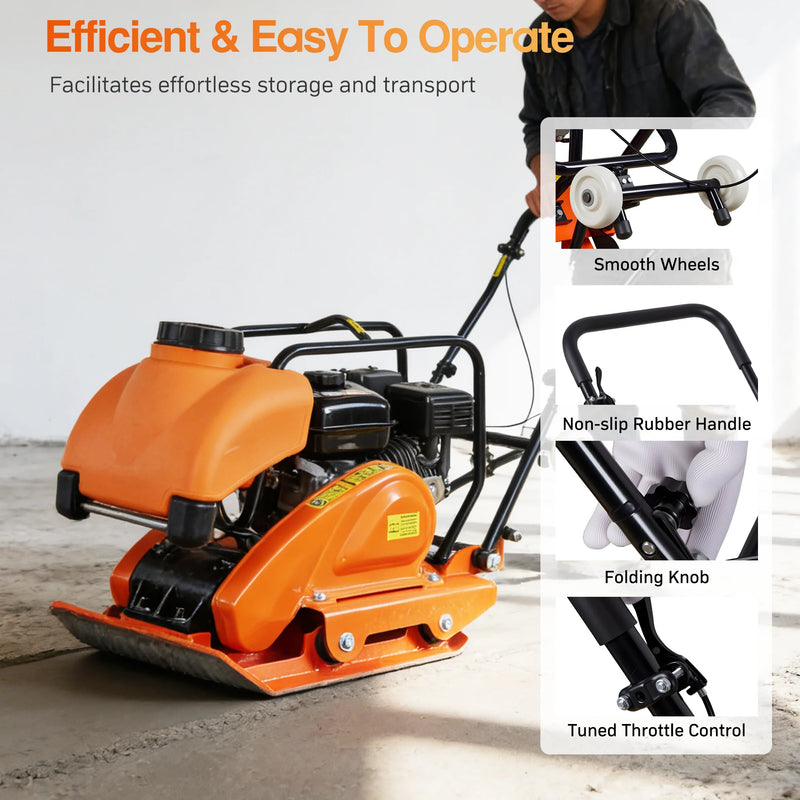 POWERHIVE Plate Compactor – Mod. SC-77W |  3035 lbf , 22 x 18.7 inch Plate