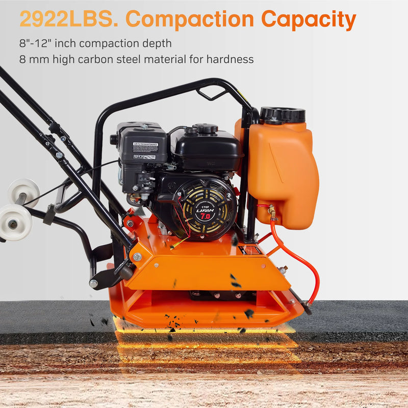 POWERHIVE Plate Compactor – Mod. SC-90 |  2922 lbf,22 x 17.7 inch Plate