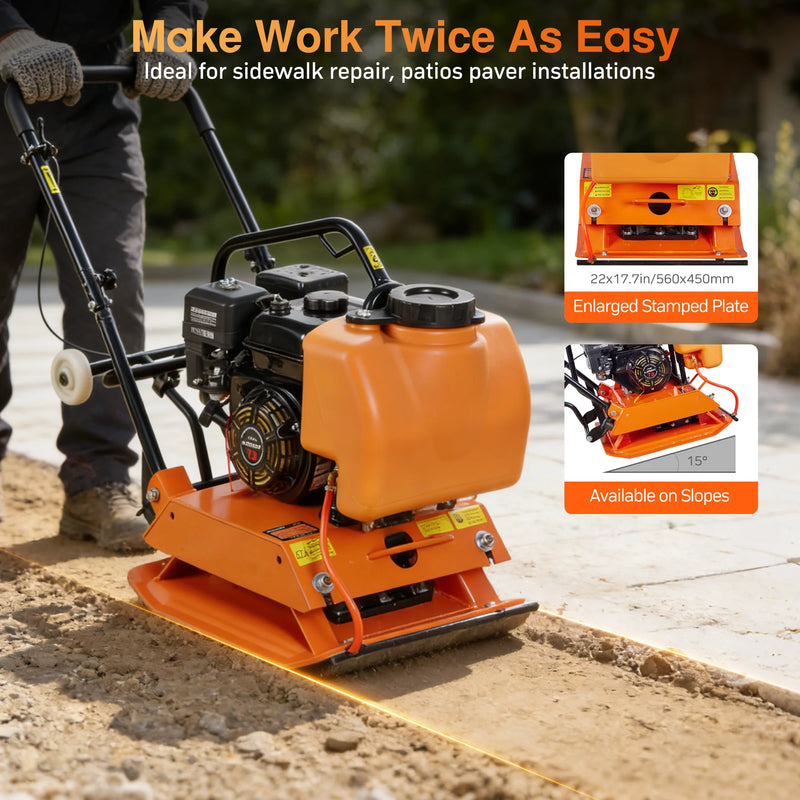 POWERHIVE Plate Compactor – Mod. SC-90 |  2922 lbf,22 x 17.7 inch Plate