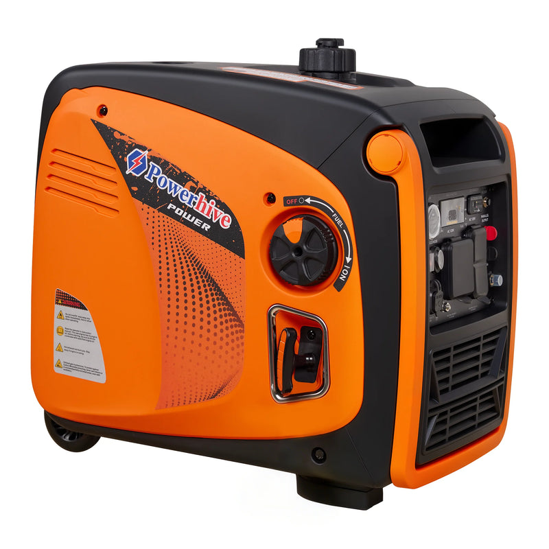 POWERHIVE Enclosed Gasoline Generator 3.8kW – Mod.4800IE | Silent & Portable Power