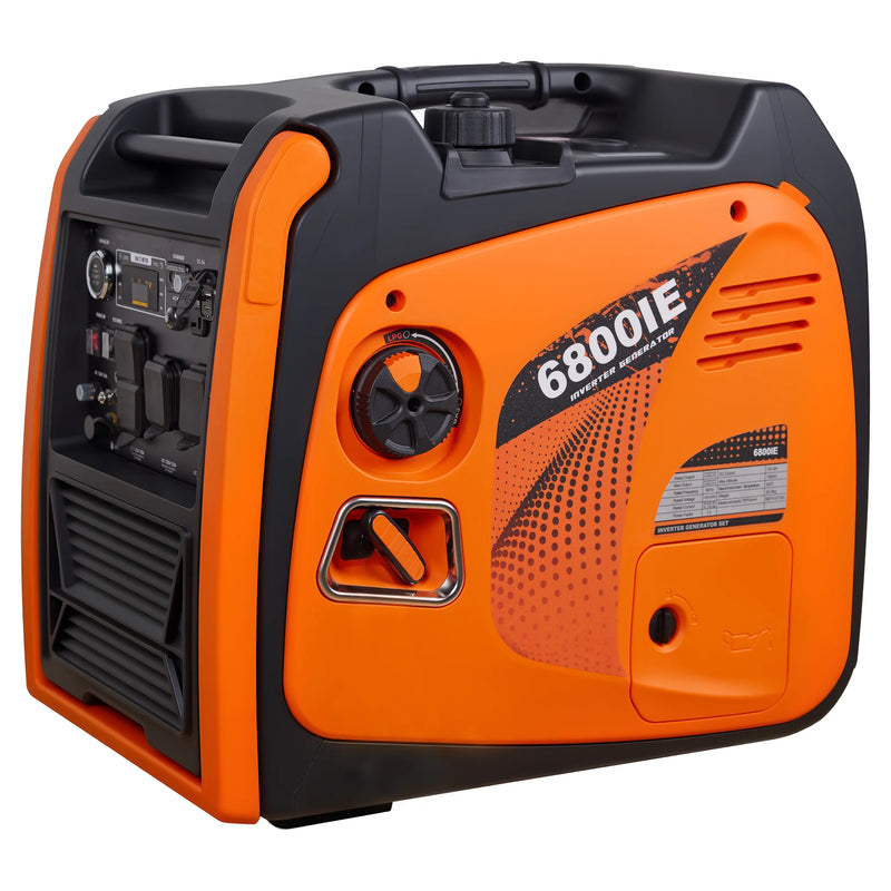 POWERHIVE Enclosed Dual-Fuel Generator 5kW – Mod.6800IE | Silent & Portable Power